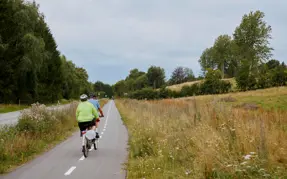 Cykelister på cykelstien